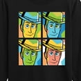 thumbnail image 3 of Toy Story - Woody Grid - Youth Boys Long Sleeve Graphic T-Shirt, 3 of 5