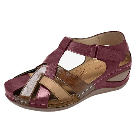 

TANGON New Style Beauty Shoes Hollow Large Size Wedge Heel Women Sandals