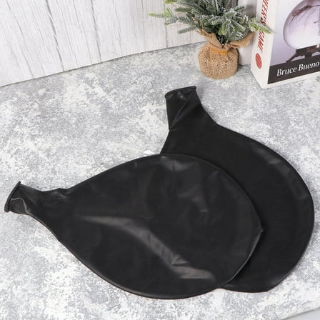 KAKOWELY 6Pcs Giant Black Balloons Easy to Inflate Party Supplies
