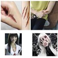 thumbnail image 4 of Maojin Pegatinas de cicatrices de manchas de sangre de terror de Halloween impermeables ambientales 10 piezas, 4 of 8