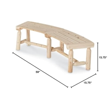 Rustic Barn Wood Bench - Walmart.com