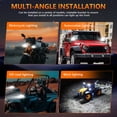 thumbnail image 3 of Nishore Motorcycle Auxiliary Lights,120w 12000lm 2 Pcs Atv Utv Waterproof Auxiliary With Mount Pcs 120w Kit Atv Mount Kit Modes Led 12000lm Auxiliary With Utv Suv 12000lm 6 Modes Waterproof, 3 of 5
