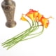thumbnail image 3 of ColoMX 10pcs elegante realista táctiles del verdadero PU artificial cala ramos nupciales de la boda de la flor Ramos (naranja), 3 of 7