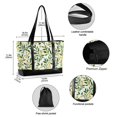 thumbnail image 2 of FORMRS Canvas Laptop Tote Bag for Women with 15.6" Computer Compartments Shoulder Handbag, Olive Leaf, 2 of 7