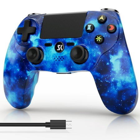 CHENGDAO Wireless Controller for Playstation 4 with Double Shock, 6-Axis Control, Rechargeable Battery