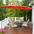 thumbnail image 1 of Costway Parasol de Patio Double Face de 15 Pi Parasol de Marché Extérieur Orange, 1 of 10