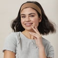 thumbnail image 4 of Scunci by Conair Mixed Size Hair Wraps, Sand, Brown & Black, No-Damage Hair Bands, 3 Count, 4 of 7