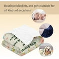thumbnail image 5 of Happy Birthday Blanket Gifts for Mom, Soft Fuzzy Warm Lightweight Flannel Throw Blanket with Floral Frame & Butterfly, Ideal for Couch, Bed, Decor, Travel, Cozy Blankets for Women 60×50 in, 5 of 5