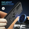 thumbnail image 2 of Allytechgroup Hybrid TPU PC Back Cover Case for Samsung Galaxy A32 5G, Military Grade Shockproof Ring Holder Kickstand Compatible with Car Mount Phone Case for Women Men, Black, 2 of 7