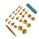 thumbnail image 2 of 24 Piezas de Uñas Metálicas Yinane Arte del clavo del dedo del pie, 2 of 7