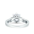 thumbnail image 3 of Simulated Cubic Zirconia Size-5 Art Deco Wedding Engagement Bridal Ring 925 Sterling Silver, 3 of 7