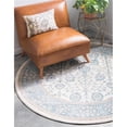 thumbnail image 1 of Unique Loom 3124864 Tapis Rond Gneis Salzburg 8 x 8 Pi, Beige, 1 of 1