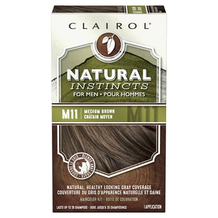 Clairol Natural Instincts Hair Color for Men, M11 Medium (Best Natural Brown Hair Dye)