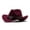 Wine - M, variant on Western Denim Curved Top Hat Woolen Big Brimmed Hat Style British Jazz Hat Cozy Navy - M