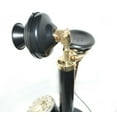 thumbnail image 4 of New Black & Brass Candle Stick Type Telephone, Old Vintage Antique Style, 4 of 5