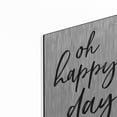 thumbnail image 2 of Luxe Metal Art 'Oh Happy Day' by Susan Ball, Metal Wall Art, 12"x16", 2 of 9