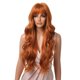 thumbnail image 1 of Peluca Naranja Cobrizo Ondulada Larga Con Fleco Cosplay naranja Unitalla Lymalimoon FEELSI L Naranja, 1 of 5