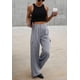 thumbnail image 5 of Pantalones cargo Dokotoo Lounge 2024 Fall Palazzo para mujer, color gris, 5 of 7