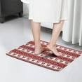 thumbnail image 4 of Red Christmas Knitted Pattern Flannel Non Slip Door Rugs,Washable Door Mats Indoor,Decorative Door Mats,Dirt-Resistant and Absorbent Doormat for Entrance,Bedroom,Kitchen,Bathroom,23.5x16in(60x40cm), 4 of 5
