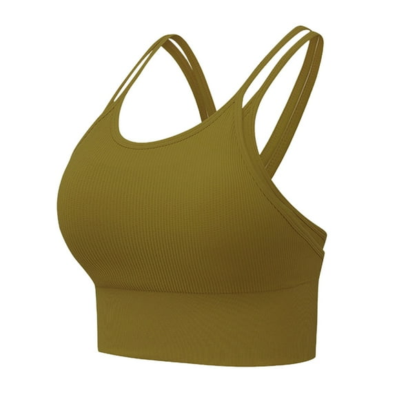 Everyday Bras for Women Running Sports Bra Sports Bras for Women Workout Keyhole Sports Bra Athletic Bras Wireless Support Bras for Women Sports Bra Medium Sports Bra Women's Athletic High Army Green