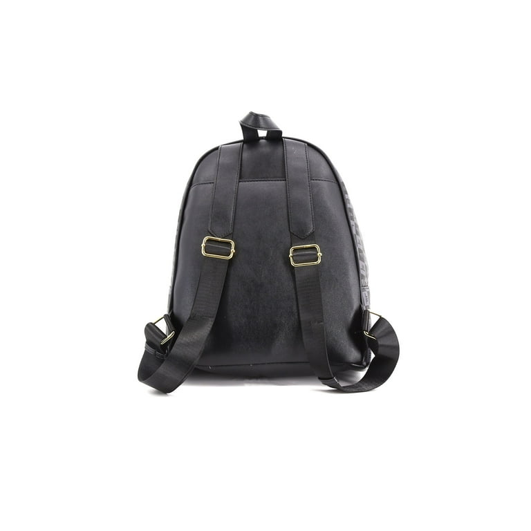 London Fog Women s Raven Tower Signature Print Backpack Black Walmart