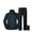 Black, variant on Unisex 2-Piece Waterproof Rain Suit – Breathable Packable Hooded Jacket & Pants,Lightweight Windbreaker for Men & Women,Hiking Camping Outdoor