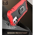 thumbnail image 2 of iPhone 12 Mini Case - Heavy Duty Hybrid Rugged Dual Layer Protective Shockproof Kickstand Cover with Ring Holder for Apple iPhone 12 Mini 5.4", K, 2 of 7