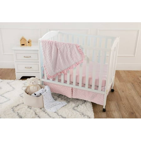 american baby company heavenly soft minky dot 3piece mini