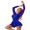 Royal_Blue, variant on CHICTRY Womens Long Sleeve Rhinestone Ballet Dance Skating Leotard Dress