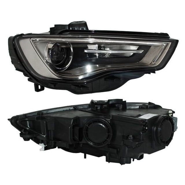 Faro Principal TYC A3 2013 A 2016 Audi Lado Pasajero Humo Con leds Con Motor