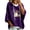 Purple, variant on Womens Halloween Hoodies Thin Ghost Pattern Print 3/4 Sleeve Holiday Party Pullover Sweatshirt Tops Fall Warm Apparel Coffee L