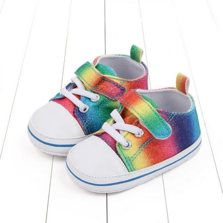 

Bullpiano Fashion Stripe Plaid High Top Ankle Infant First Walkers Prewalkers Newborn Cribster Shoes Boys Girls Sneaker Anti-slip