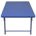 thumbnail image 4 of 4.93-Foot Kid's Blue Plastic Folding Activity Table - Play Table, 4 of 12