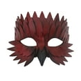 thumbnail image 2 of Wovilon Halloween Upscale Halfface Leather Feathered Beak Mask, 2 of 7