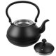 thumbnail image 2 of Tetera vintage de metal, tetera de acero inoxidable, tetera de cocina, 2 of 6