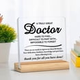 thumbnail image 4 of Best Doctor Gift, Doctor Gifts For Men Women, Appreciation Gifts For Doctor, A Truly Great Doctor Is Hard To Find Acrylic Desk Sign Decor, 4 of 6