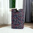 thumbnail image 6 of Yayeee Freestanding Laundry Hamper with Handle Collapsible Large Storage Basket for Clothes, Red Starry Pattern, 6 of 7