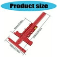 thumbnail image 5 of Sliding Edge Ruler Woodworking Marking Ruler Woodworking Construction Ruler, 5 of 9