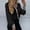 Black, variant on Ladies Shirts Summer Top for Women Menwomen Shirts Women Fashion Shirt Top with Leopard Stitching Long Sleeve V-Neck Casual Elegant blouse for everyday wear Black XXL