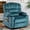 Blue - Velvet, variant on GEPOTYAV 23.6" Wide Recliner Chair Modern Ergonomic Single Sofa Recliners on Clearance 2 Cup Holders & Side Pocket Foam Filling Living Room Lounge