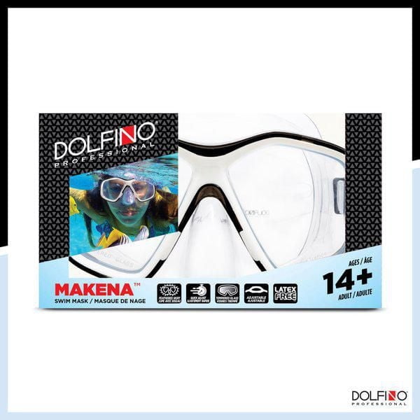 Masque de plongée Dolfino Pro Makena pour adulte - Noir