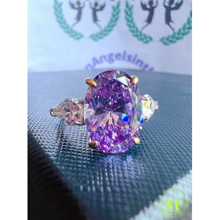 natural amethyst ring purple gemstone promise ring cushion cut February birthstone ring silver ring