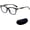 Black Gold, variant on Classic Flat-Lens Glasses for Everyday Use, Elegant High-Iq Style, Unisex Durable Ultra-Light Frame, For Work & Daily Use