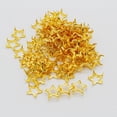 thumbnail image 4 of 100 remaches piramidales, remaches de estrella, remaches decorativos, manualidades, bricolaje, oro/plata, 4 of 9