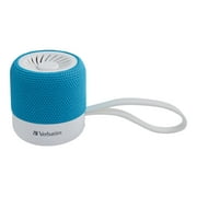 Système d'enceintes Bluetooth portable Verbatim - Bleu sarcelle - 100 Hz à 20 kHz - Stéréo TrueWireless - Batterie rechargeable
