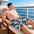 thumbnail image 6 of Dresfit Big and Tall Shorts for Men Drawstring Camo Cargo Shorts 2026 Summer Stretch Plus Size Short Pants Elastic Waist Adjustable Beach Work Shorts 5XL, 6 of 8