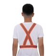 thumbnail image 3 of Reflective Vest Adjustable Elastic Safety Vest Strap for Running Cycling Jogging Orange, 3 of 4