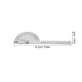 thumbnail image 2 of DRAFIDEEP 1Pack Protractor for Carpenter Woodworking Ruler Stainless Steel Measuring Instruments, 2 of 8