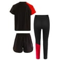 thumbnail image 2 of Haitryli Boys Boxing Outfit 3 Piece Muay Thai Cage Fighting Martia Arts Outfits Carnival Dress Up Red 8, 2 of 3