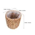 thumbnail image 2 of DEEPCRAFF Woven Straw Garden Container for Indoor Decoration Khaki 1Set, 2 of 6